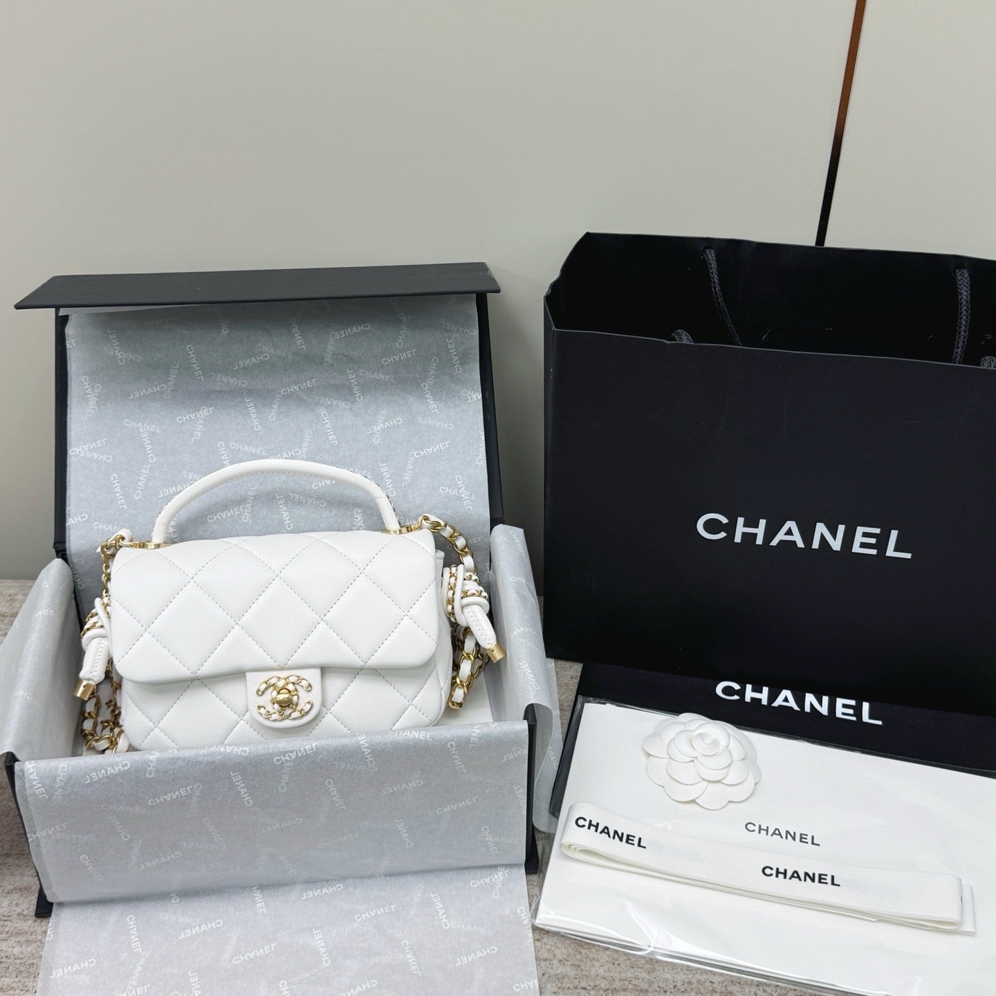 샤넬 / 탑 핸들 미니 백 25C