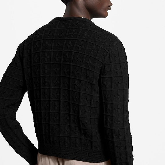 루이비통 / 자카드 더블버튼 가디건