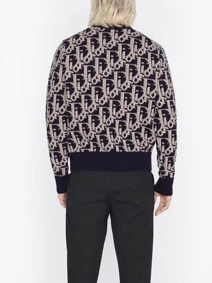 디올 / 오블리크 올로고 자카드 니트 스웨트 셔츠