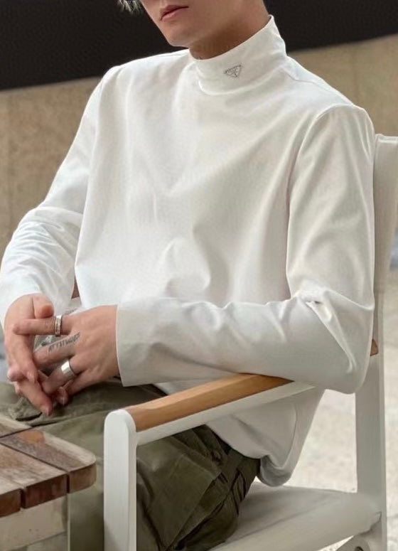 프라다 / 하이넥 삼각로고 이너 스웨트 티셔츠