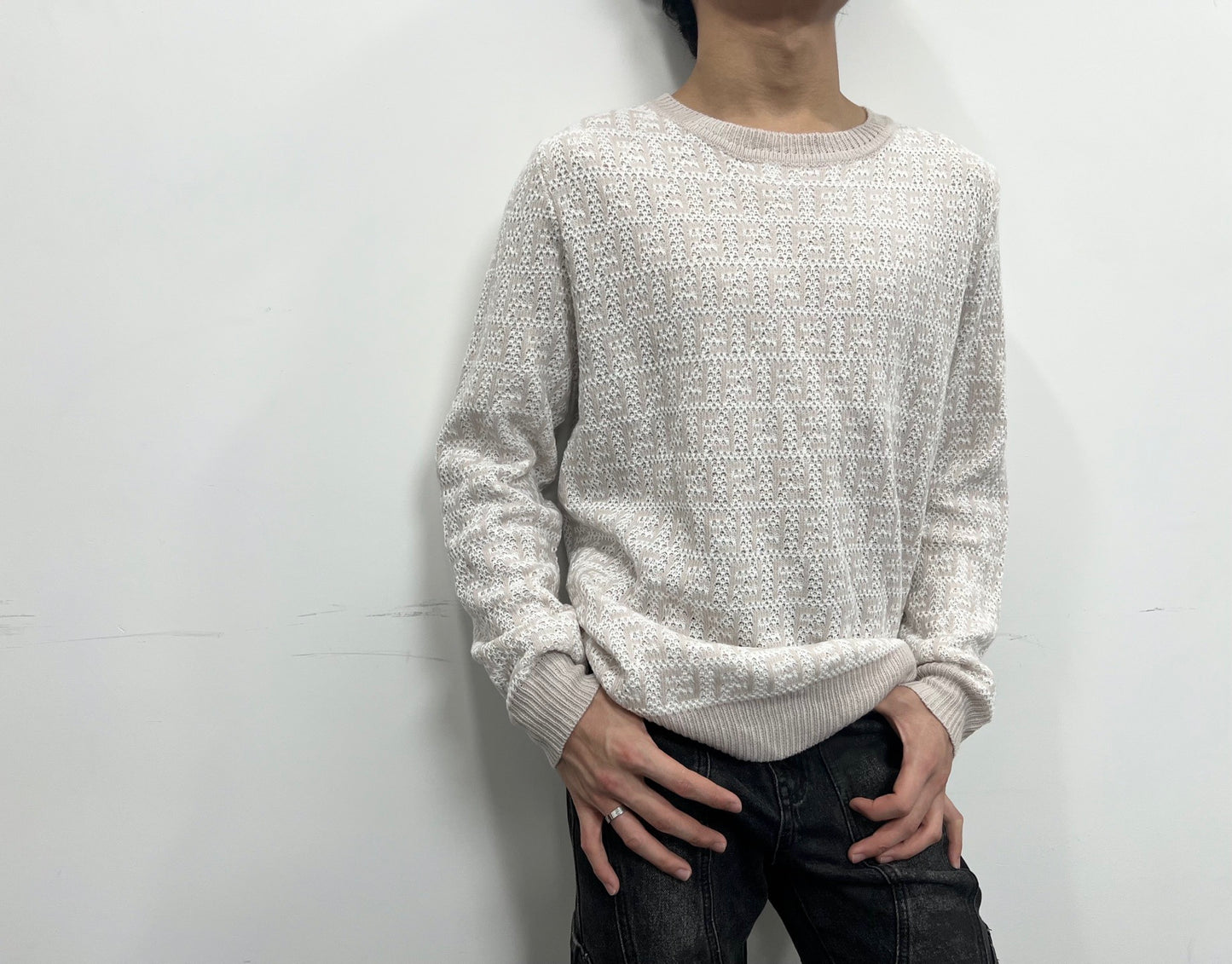 펜디 / 더블 F로고 풀오버 니트 스웨트 셔츠