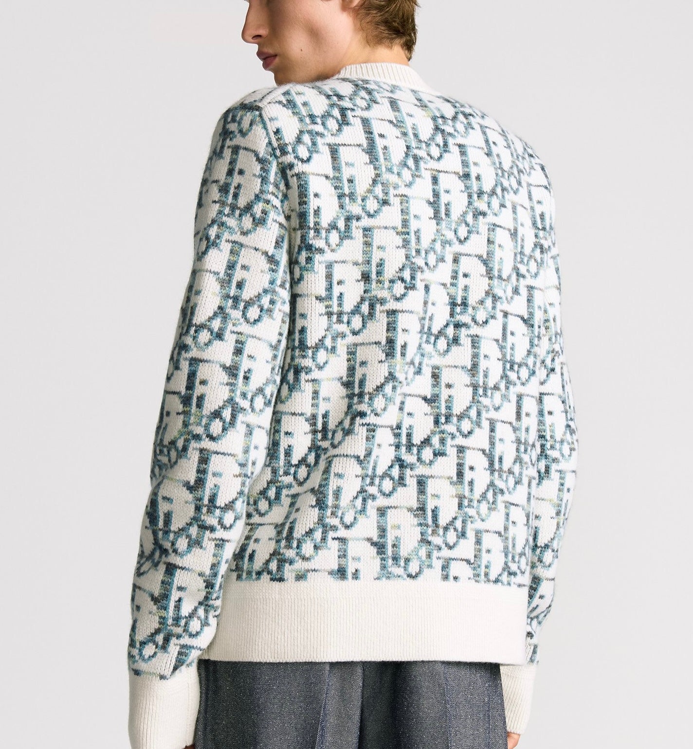 디올 / 오블리크 올로고 자카드 니트 스웨트 셔츠