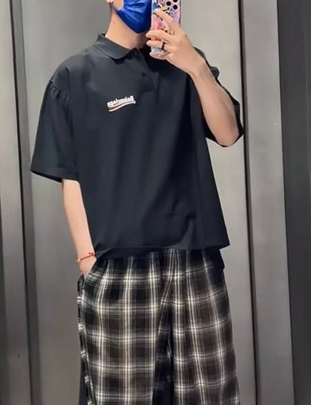 발렌시아가 / 자수 로고 폴로 티셔츠