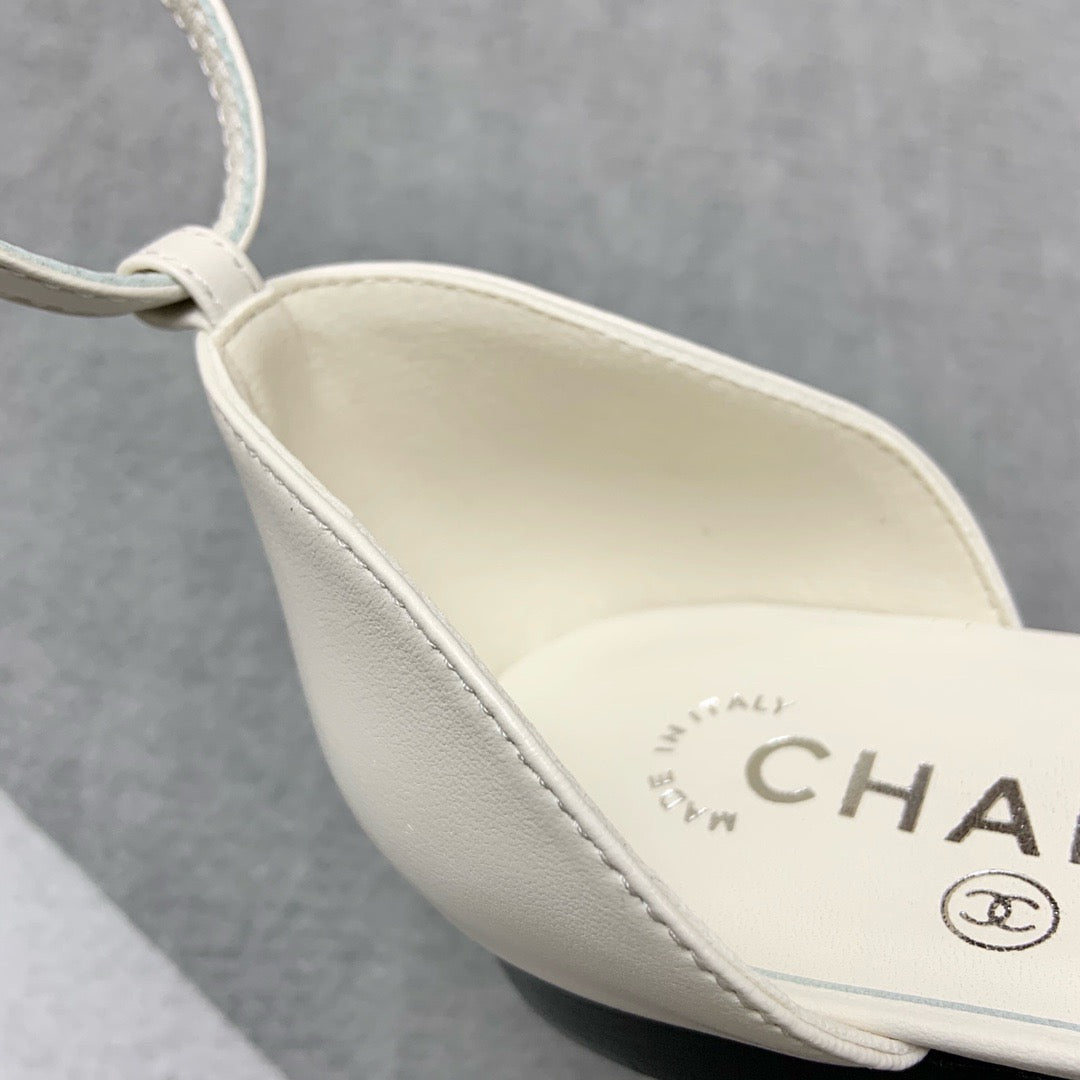 샤넬 / 프리컬렉션 CC 까멜리아 슬링백 뮬