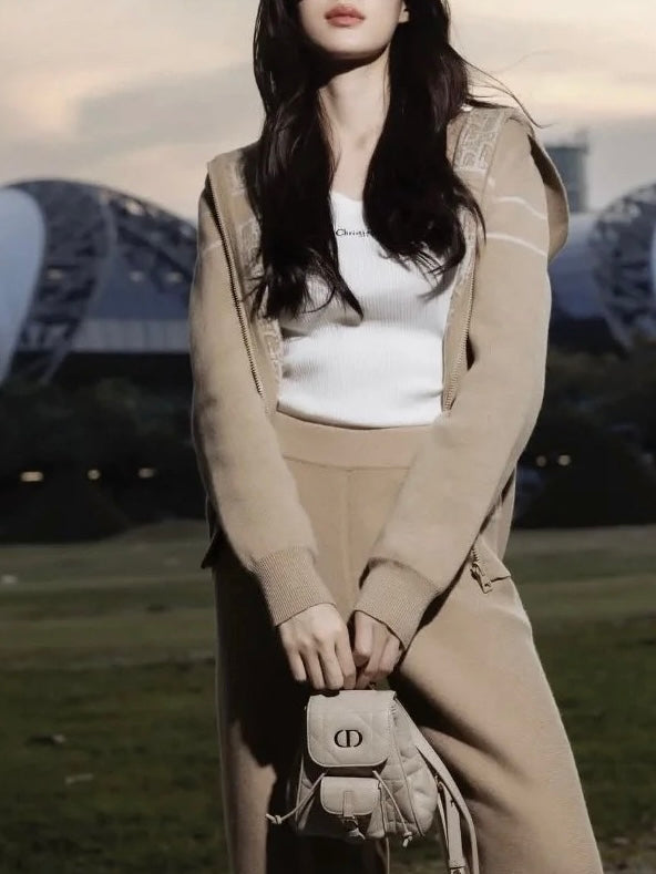 디올 / 리버서블 니트 오블리크 로고 팬츠