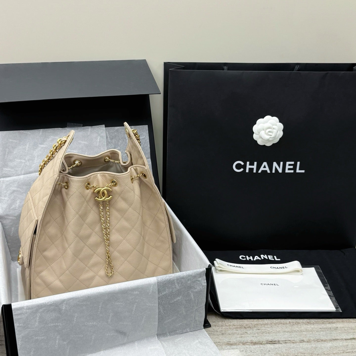 샤넬 / 25백 미디엄 캐비어스킨 25S