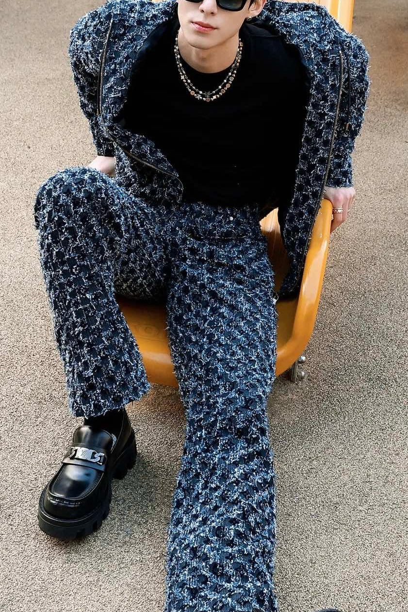 루이비통 / 모노그램 워싱 데님 후드 자켓