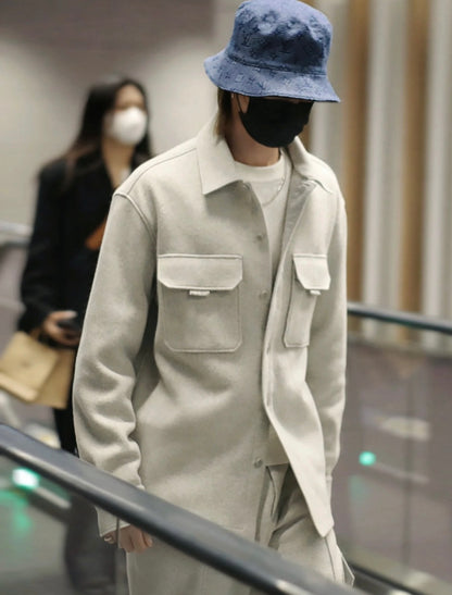 루이비통 / 울 카고 투포켓 셔츠