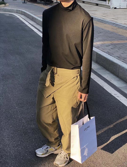 프라다 / 하이넥 삼각로고 이너 스웨트 티셔츠