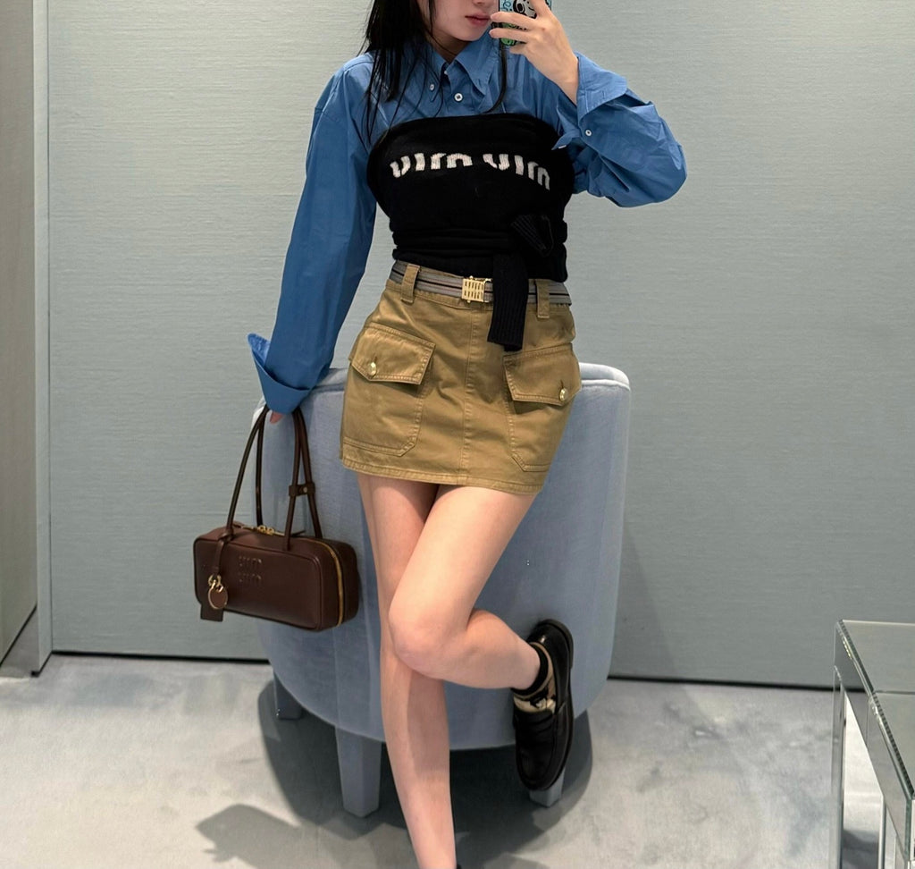 미우미우 / 카고 포켓 미니 스커트