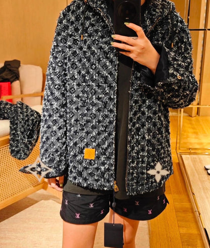 루이비통 / 모노그램 워싱 데님 후드 자켓