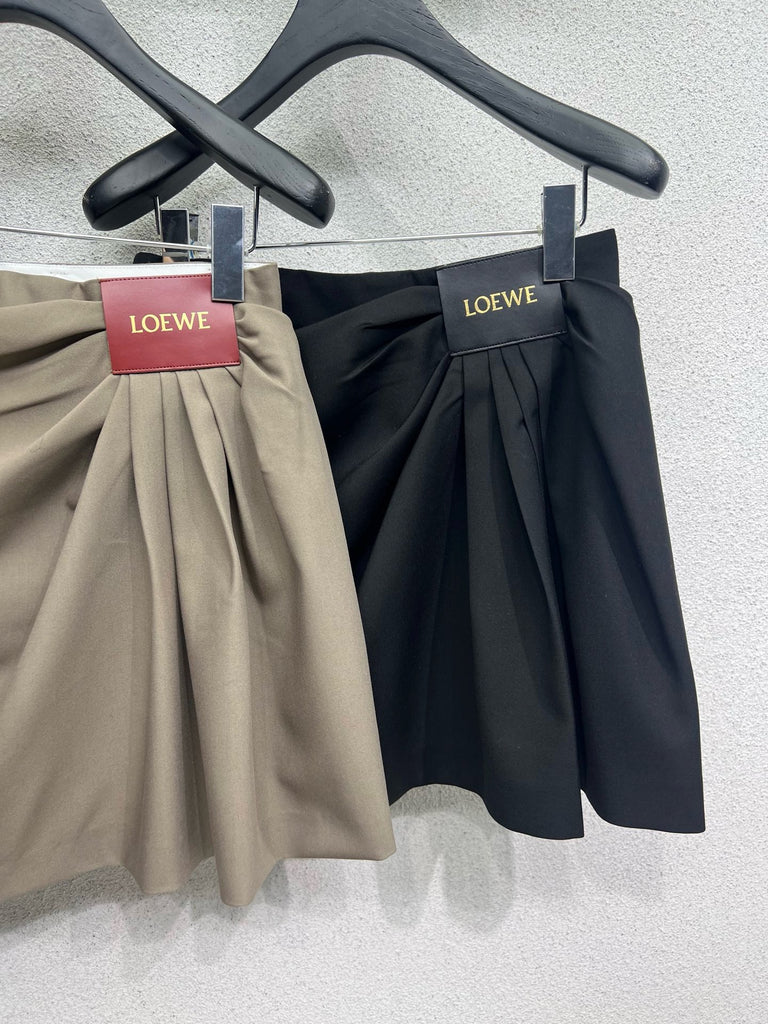 로에베 / 가죽 로고 미니스커트