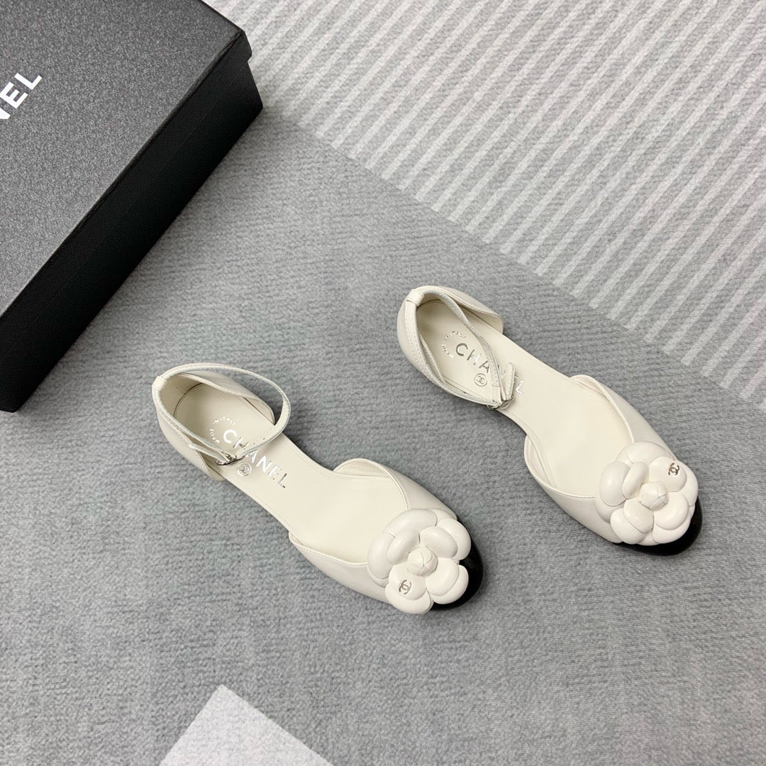 샤넬 / 프리컬렉션 CC 까멜리아 슬링백 뮬