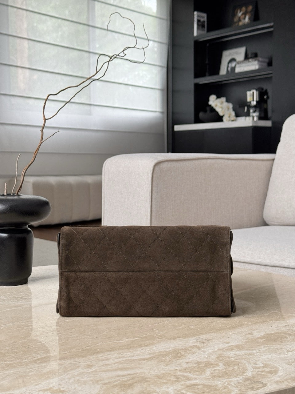 샤넬 / 25k 호보 스웨이드 25 스몰 백