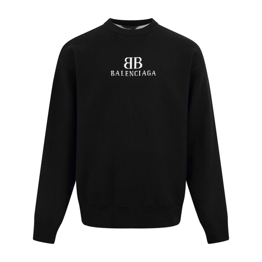 발렌시아가 / BB 로고 니트 기모 스웨트 셔츠
