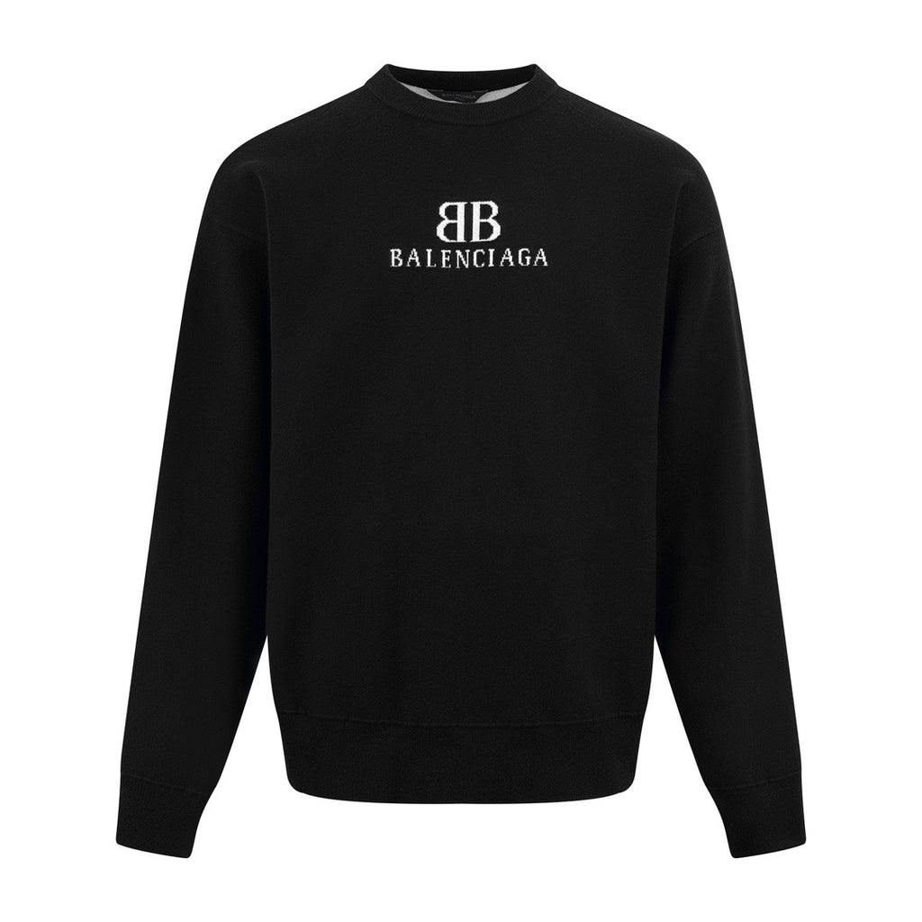 발렌시아가 / BB 로고 니트 기모 스웨트 셔츠
