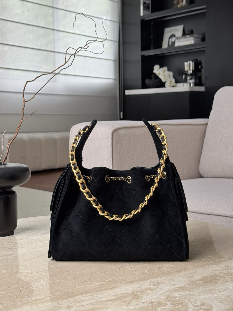 샤넬 / 25k 호보 스웨이드 25 스몰 백