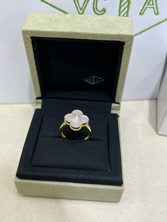 반클리프 앤 아펠 / 빈티지 알함브라 링 18K