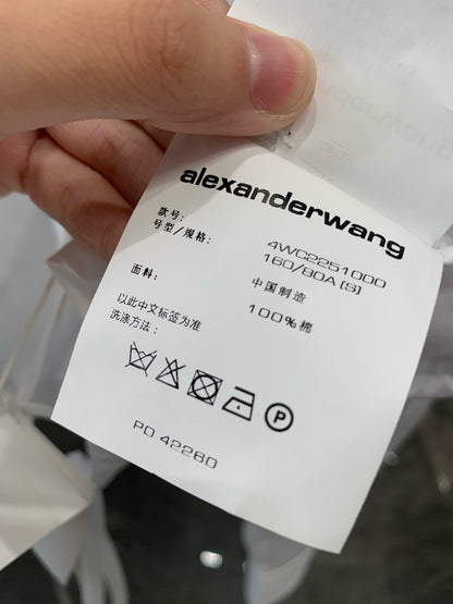 알렉산더왕 / 랩 컷팅 스트랩 크롭 셔츠