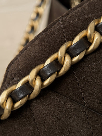 샤넬 / 25k 호보 스웨이드 25 스몰 백