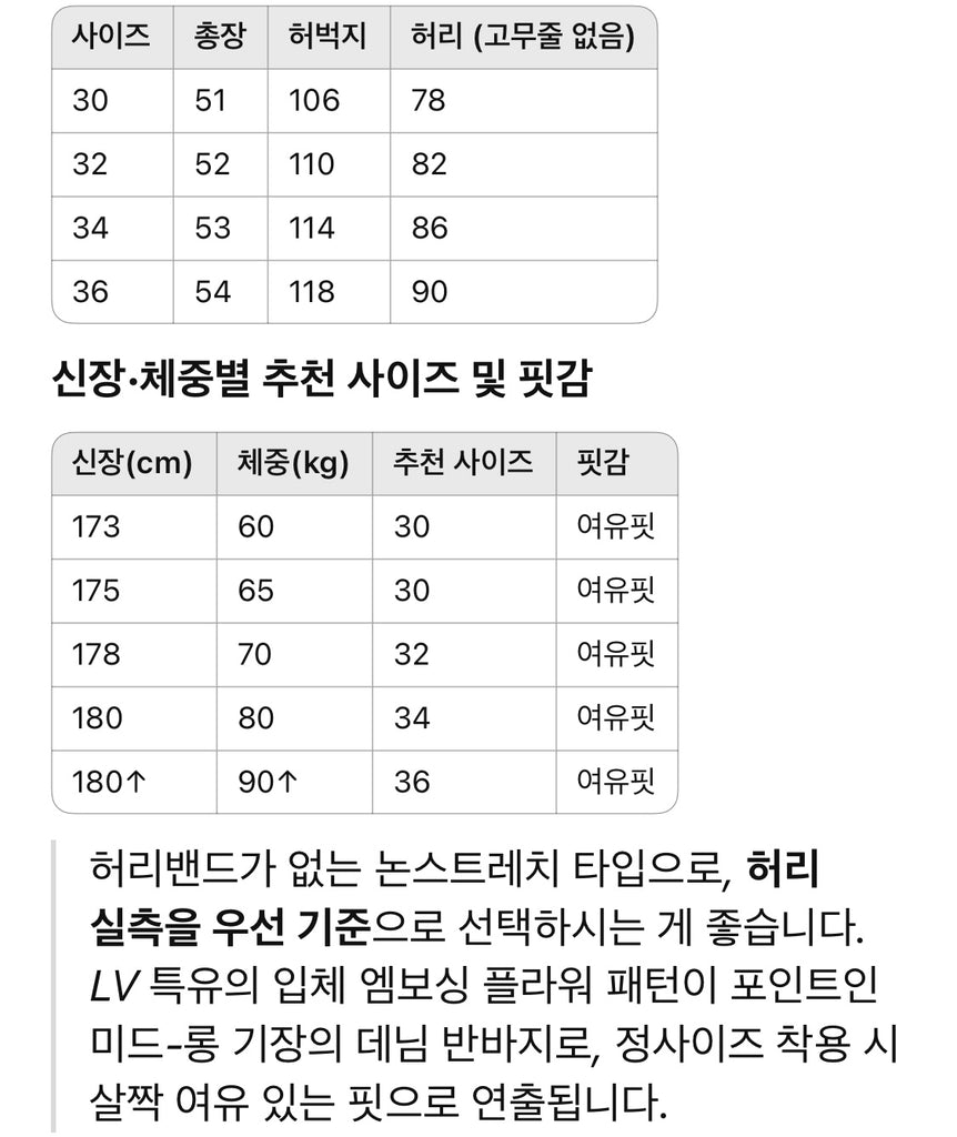 루이비통 / 데님 워크에어 쇼츠