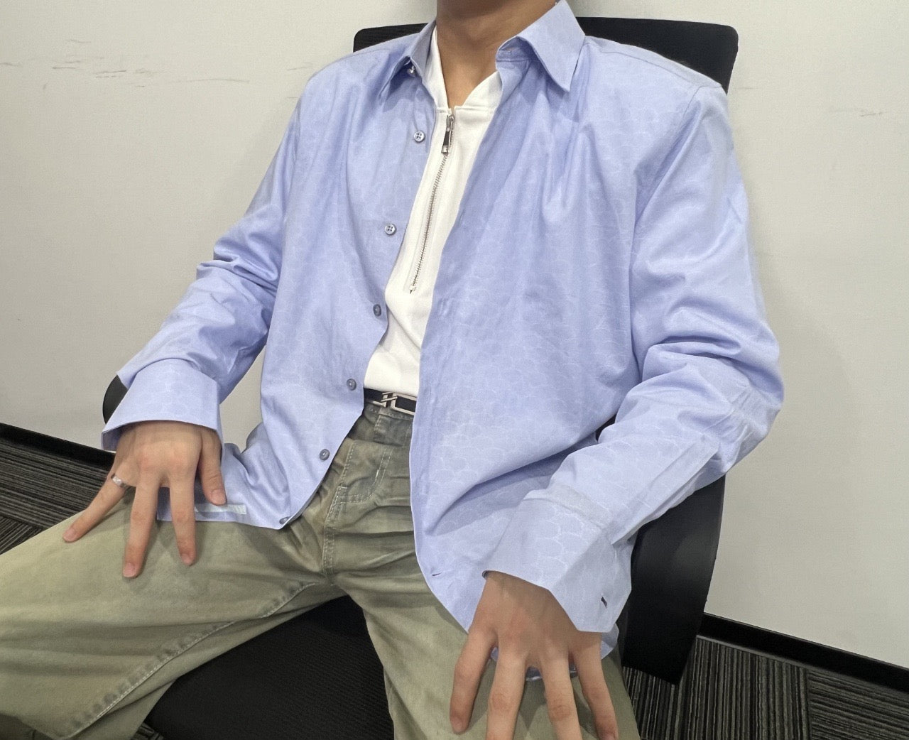 루이비통 / 클래식 로고 자카드 셔츠