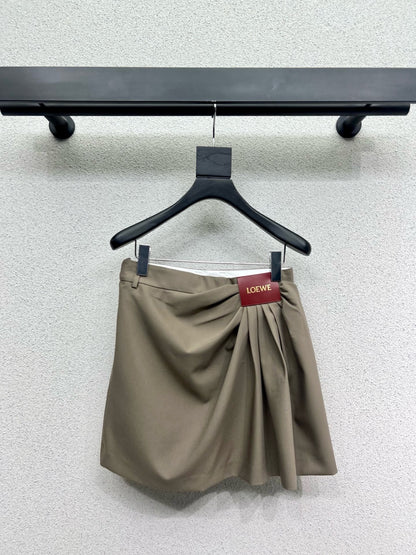 로에베 / 가죽 로고 미니스커트