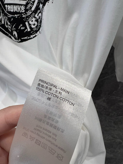 루이비통 / 로고 프린트 라운드 넥 쇼트 티셔츠