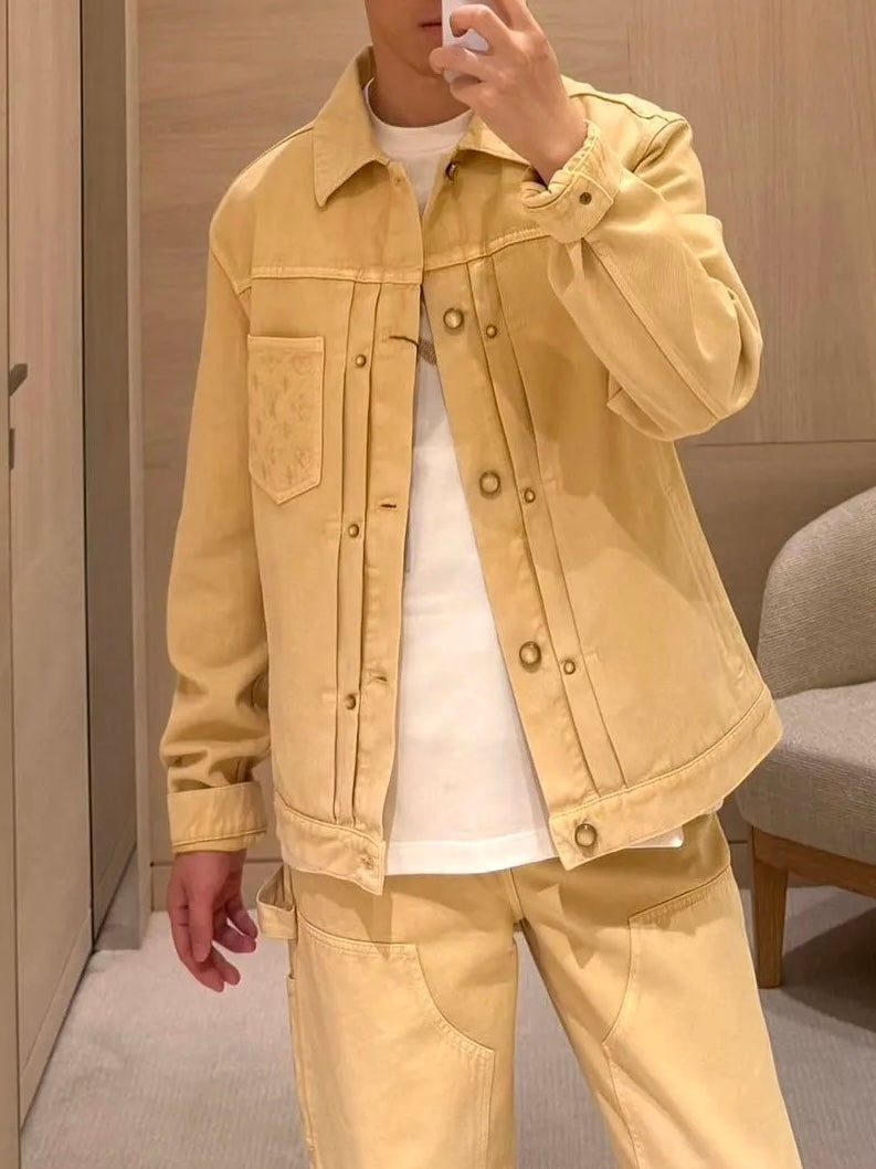 루이비통 / 엠보 로고 포켓 데님 자켓