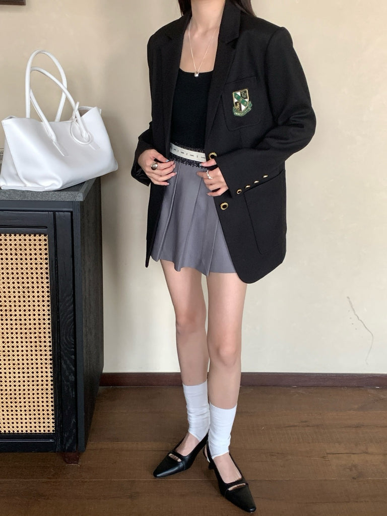 샤넬 / 레이스 패치 스커트
