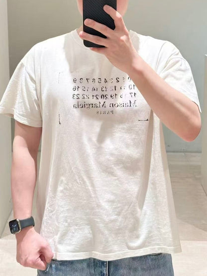 메종마르지엘라 / 넘버 로고 티셔츠