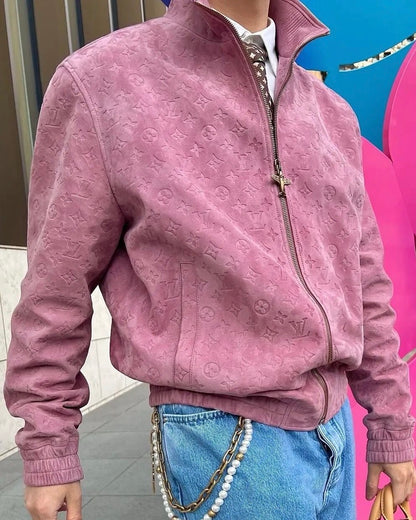 루이비통 / 스웨이드 하이넥 자켓
