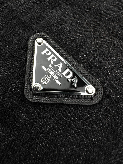 프라다 / 삼각로고 데님 셔츠 자켓