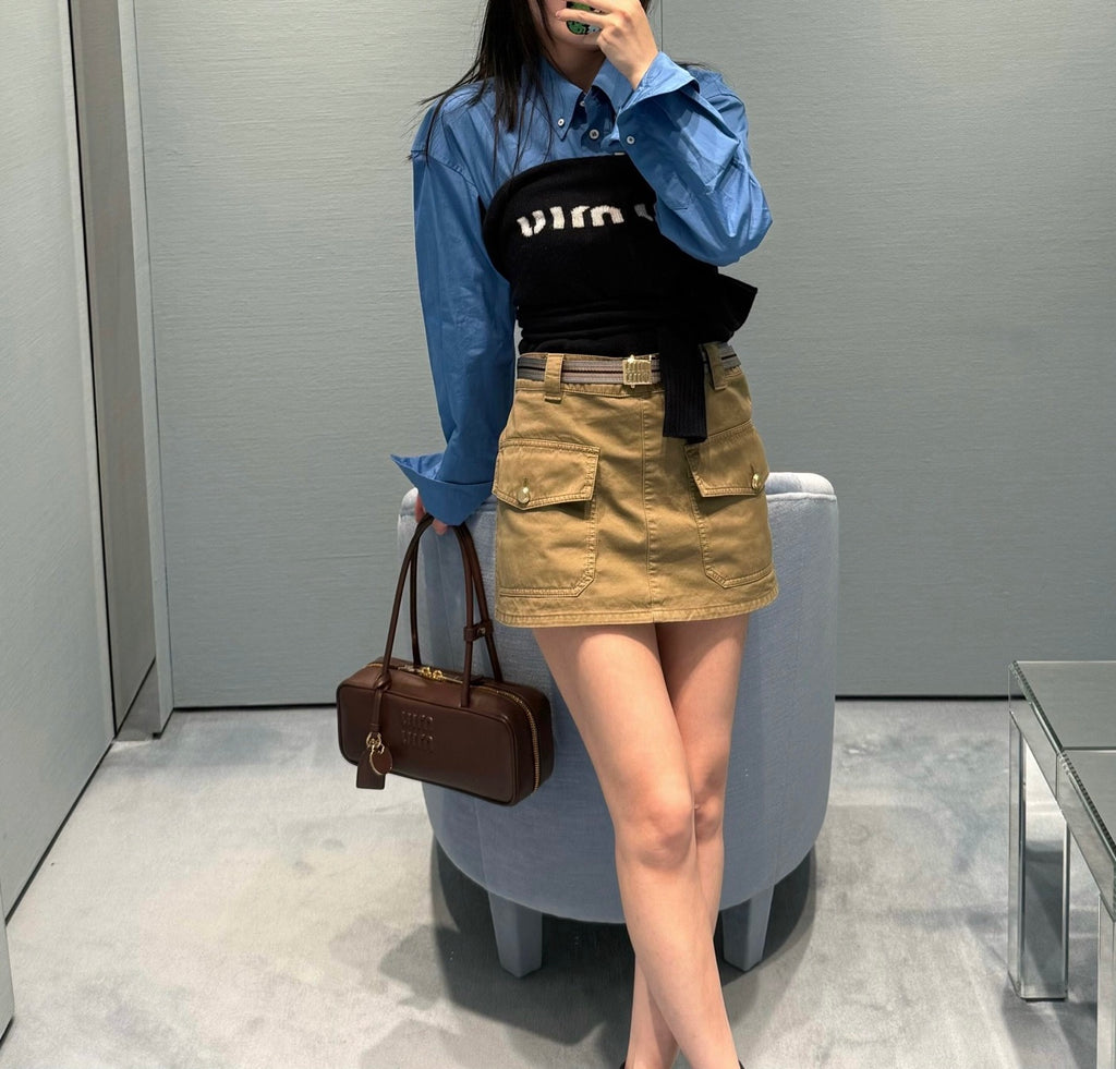 미우미우 / 카고 포켓 미니 스커트