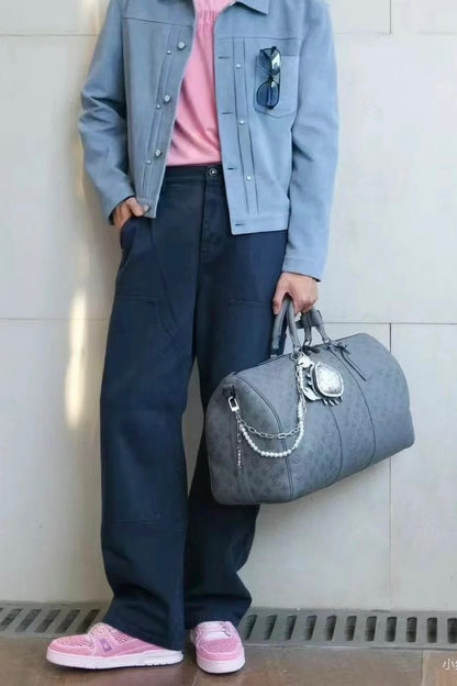 루이비통 / 자수 포켓 데님 워크 팬츠