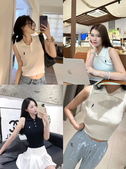 랄프로렌 / 폴로 넥 슬리브리스