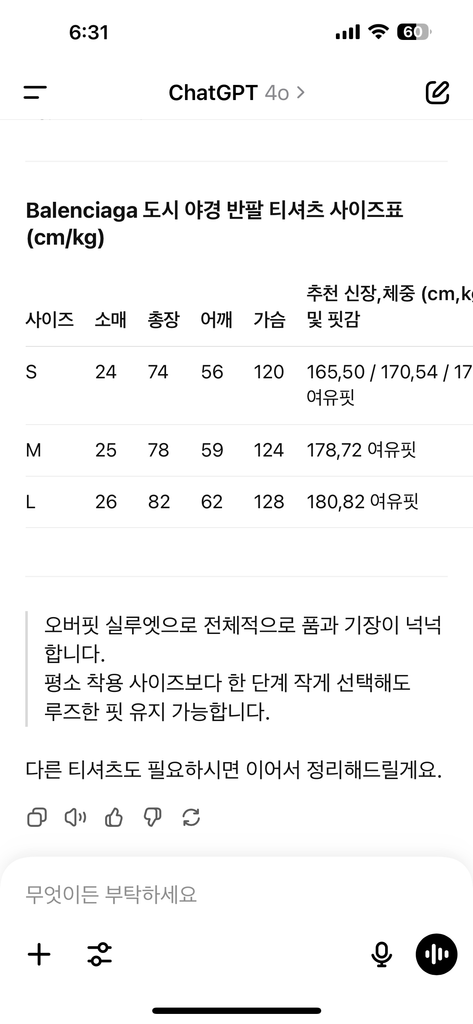 발렌시아가 / 시티뷰 프린트 오버핏 티셔츠