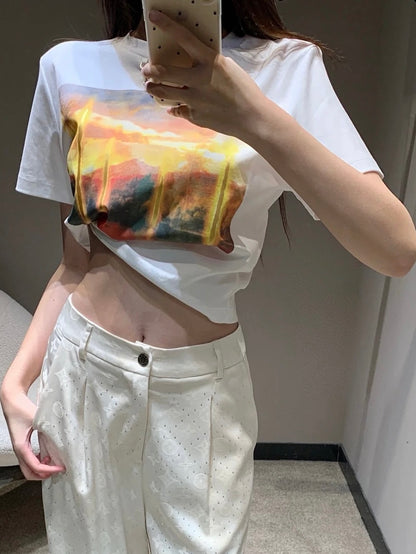 루이비통 / 그래픽 프린트 티셔츠