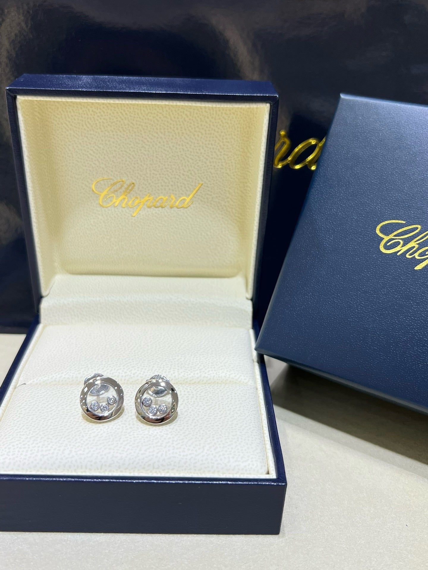 쇼파드 / 해피 다이아몬드 이어링 18K