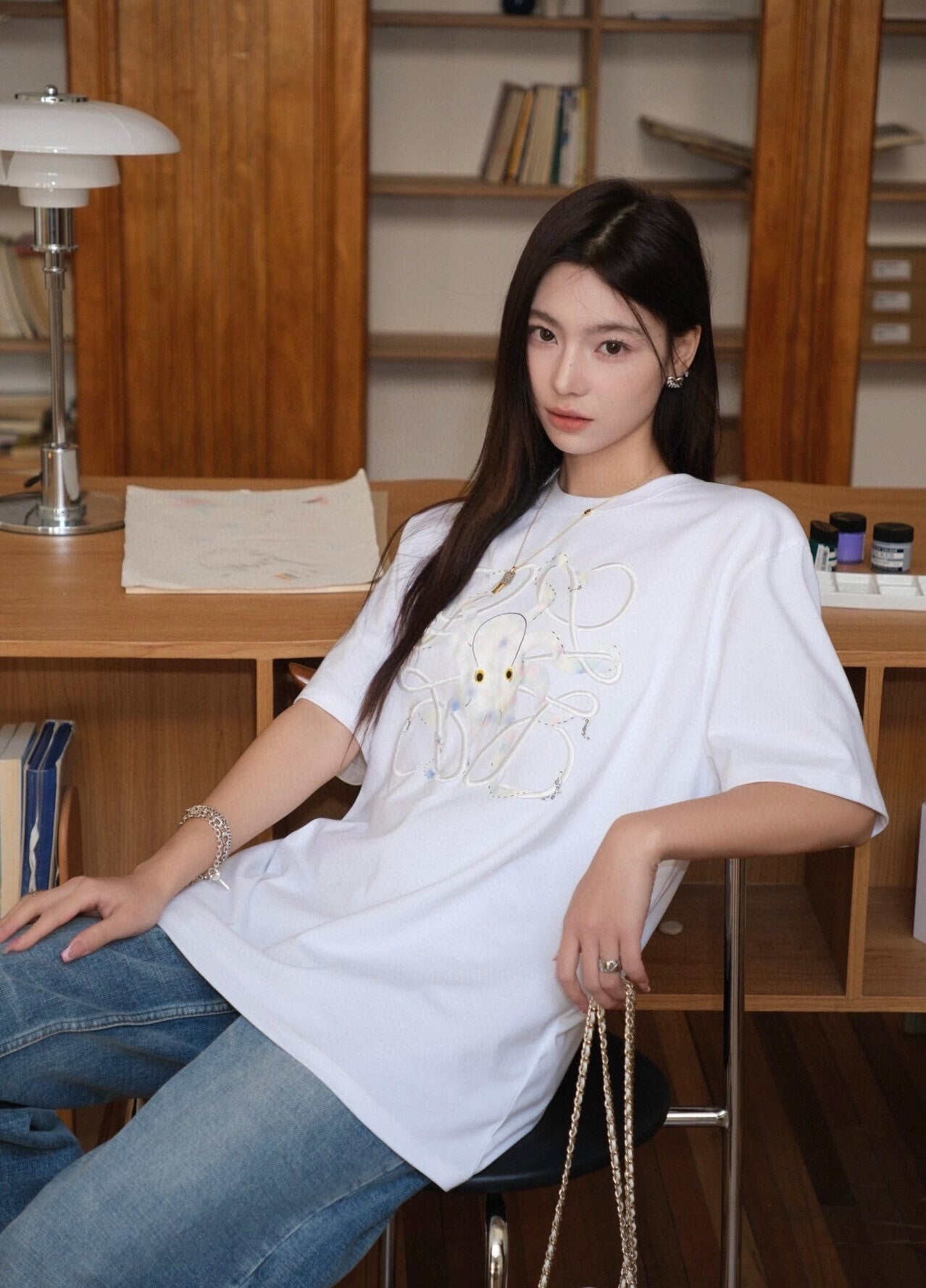 로에베 / 수나 후지타 옥토퍼스 릴렉스 핏 티셔츠