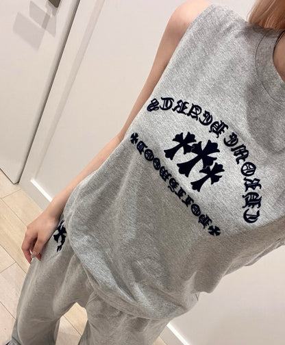 크롬하츠 / 플란넬 자카드 로고 슬리브리스