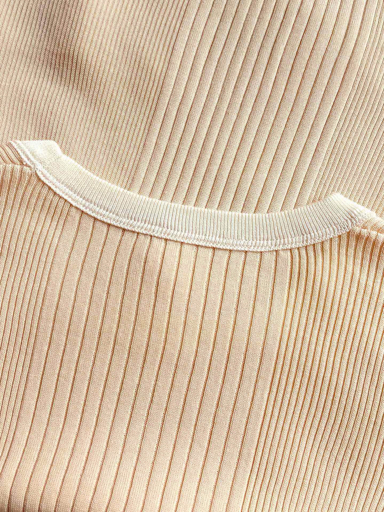 샤넬 / 로고 슬림핏 니트 티셔츠