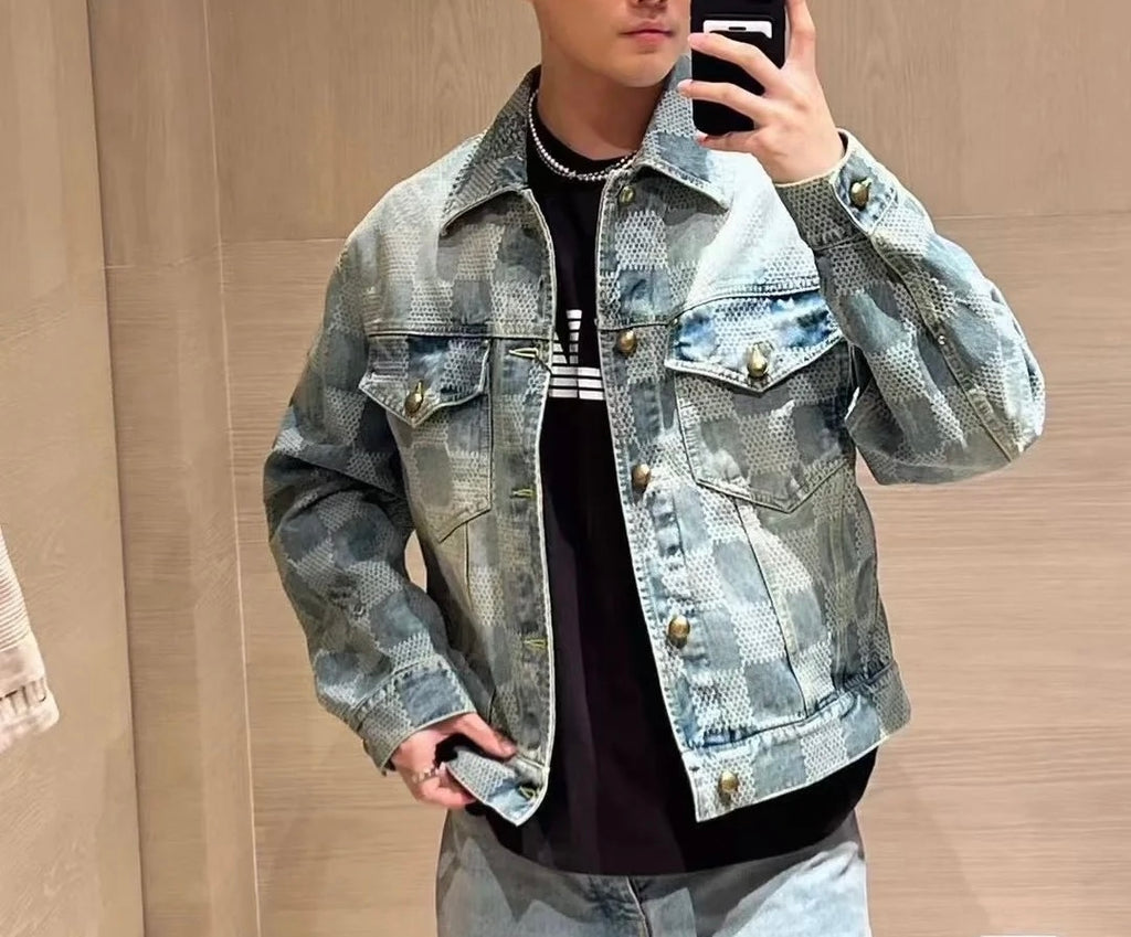 루이비통 / 체커보드 데님 자켓