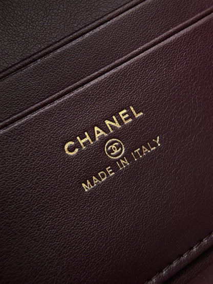 샤넬 / 25k lp 체인 코스메틱 케이스