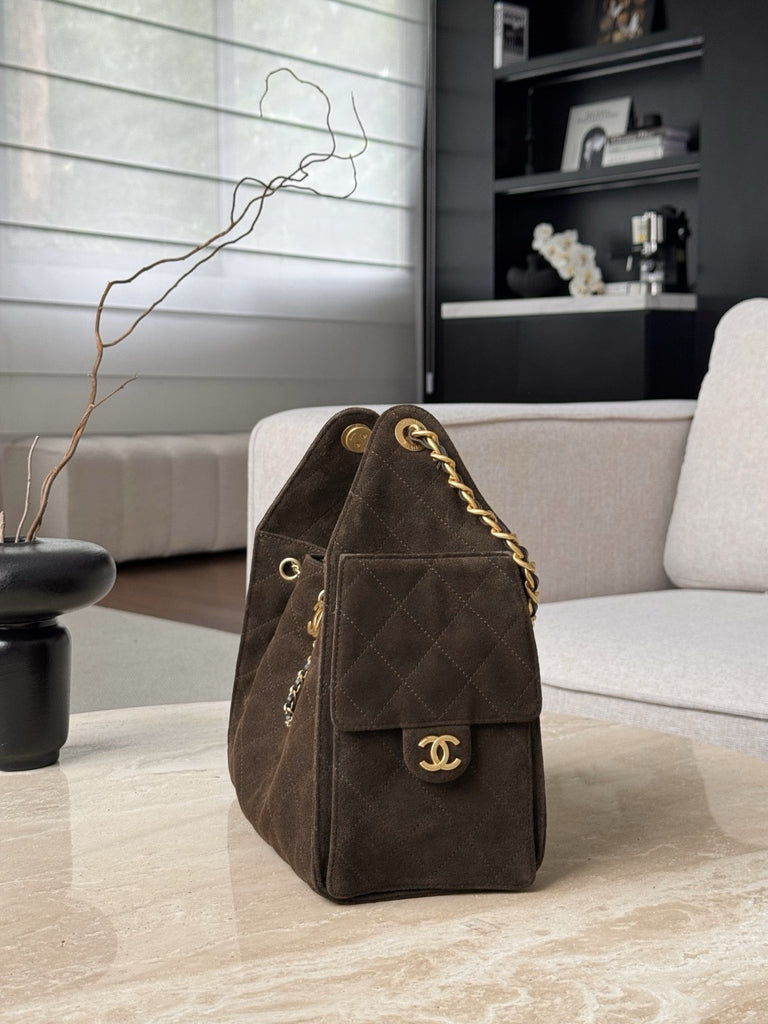 샤넬 / 25k 호보 스웨이드 25 스몰 백