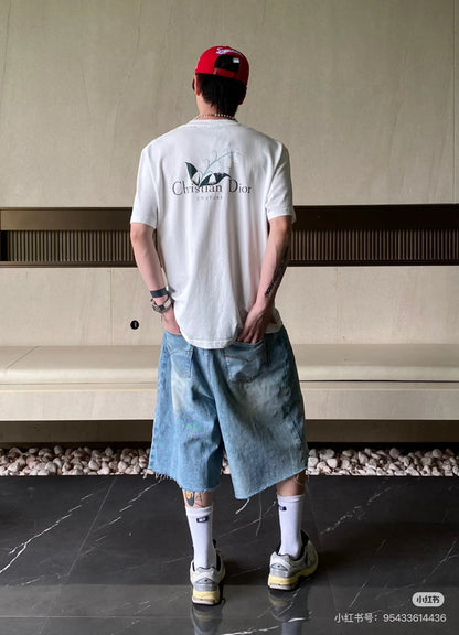 디올 / Couture 은방울꽃 티셔츠 캐주얼 핏