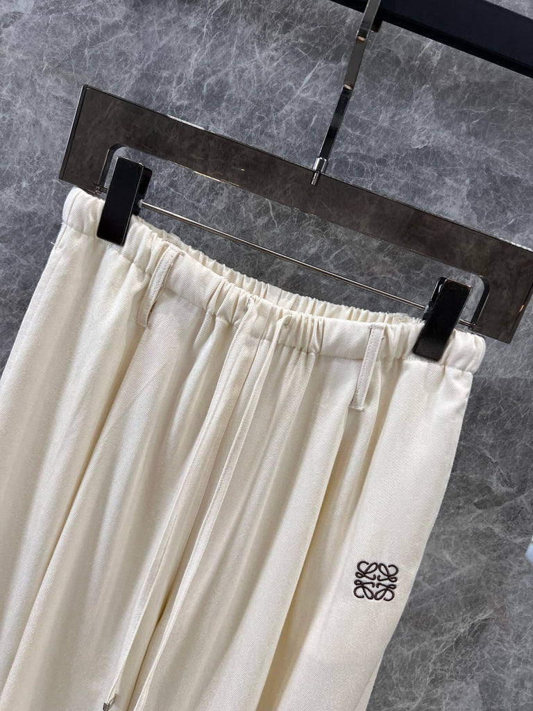 로에베 / 마이크로 로고 와이드 밴딩 캐주얼 팬츠