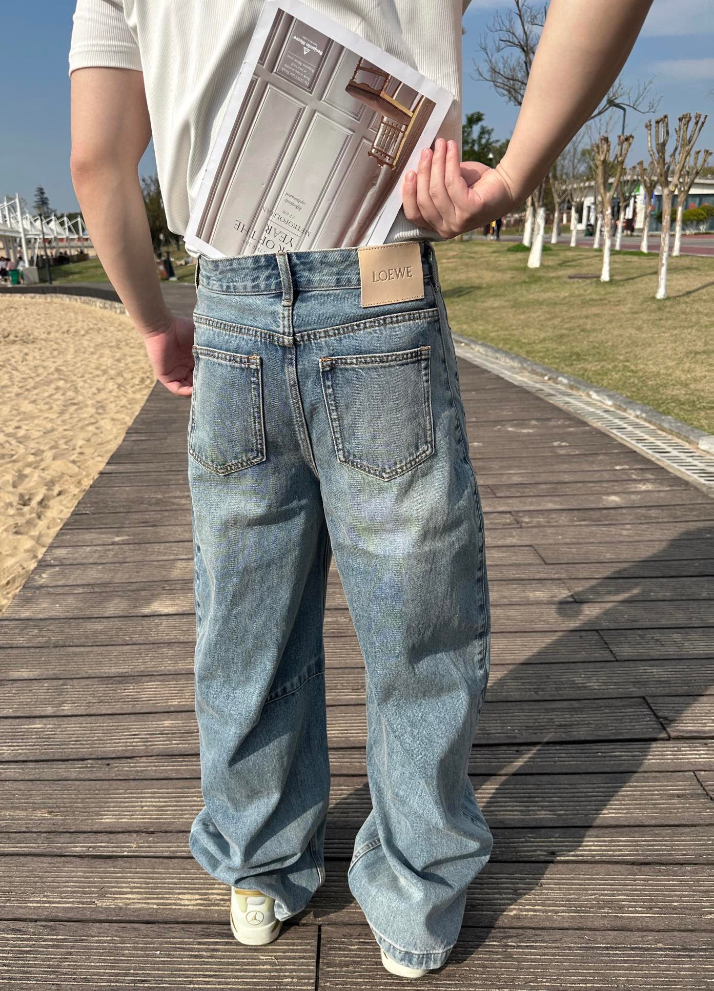 로에베 / 오버 와이드 데님 팬츠