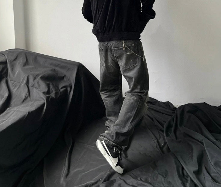 셀린느 / 워싱 데미지 데님 팬츠