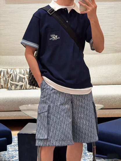디올 / Couture 은방울꽃 포켓 폴로 티셔츠 캐주얼 핏